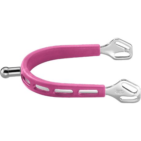 SPRENGER SPURS ULTRA FIT EXTRA PINK GRIP, ST.ST. 20MM BALL NECK SPRENGER SPURS ULTRA FIT EXTRA PINK GRIP, ST.ST. 20MM BALL NECK